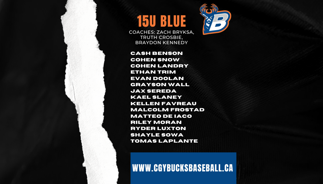 Roster Announced – 15U Blue