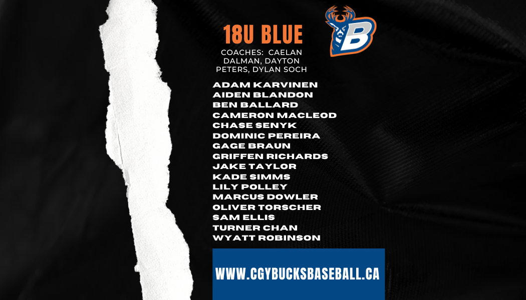 Roster Announced – 18U BLUE