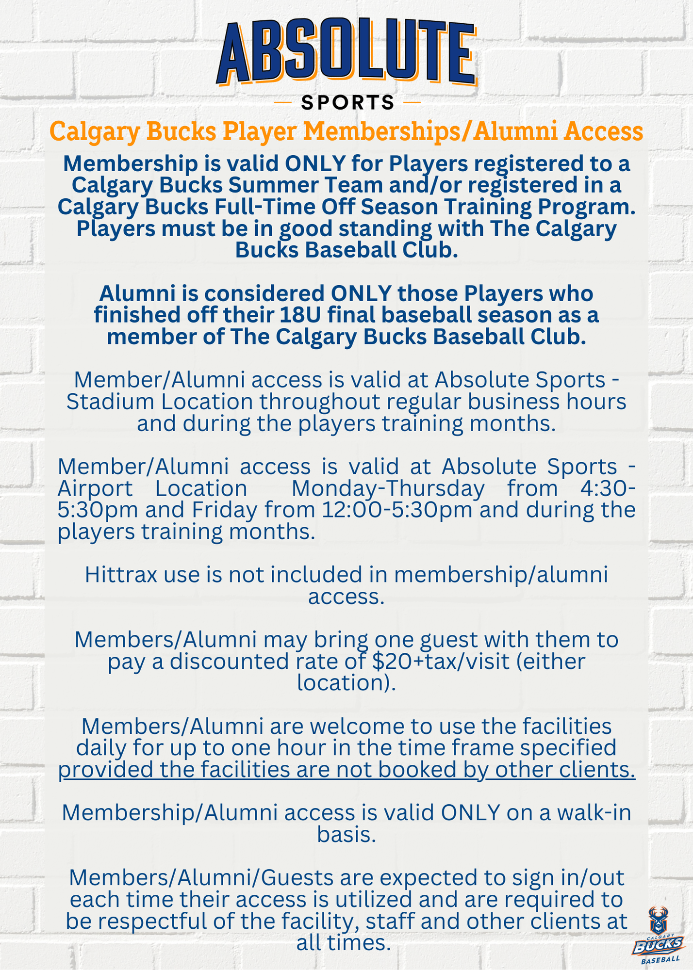 Absolute Sports – Bucks Players & Alumni Access